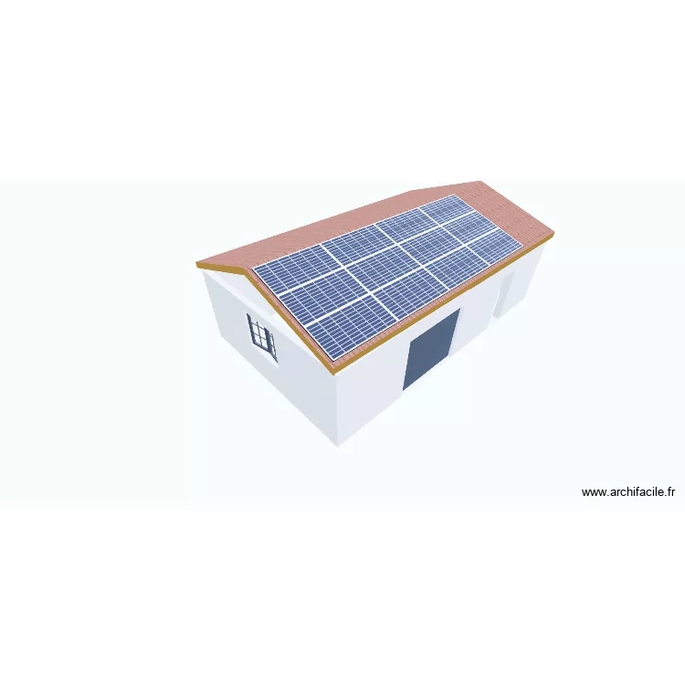 hangard 12 panneaux photovoltaïque. Plan de 2 Pièces et 51 m² hangard 12 panneaux photovoltaïque. Plan de 2 Pièces et 51 m²
