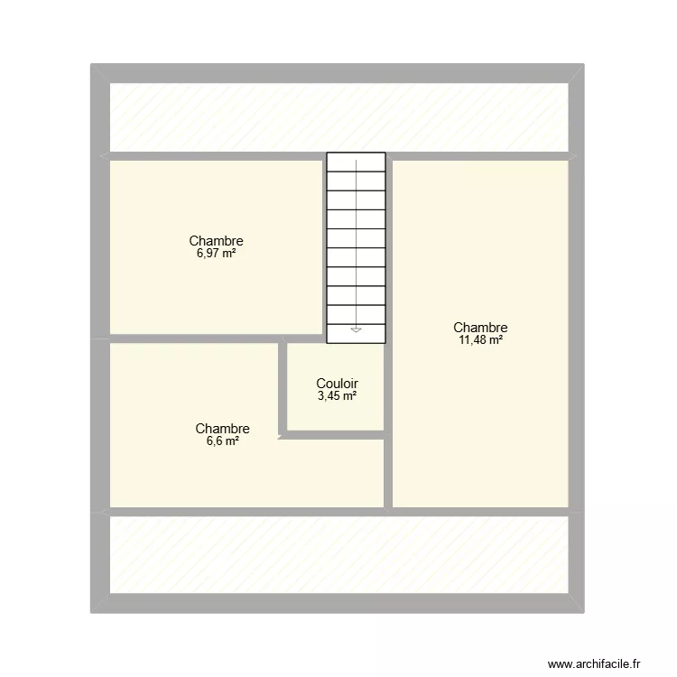 de thezy gouy en artois 1er. Plan de 6  et 41 m²