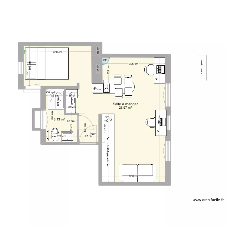 Plan appart st mand&eacute; COLOC 011224. Plan de 
