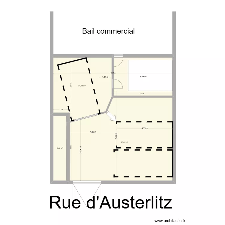 Plan garage pour cr&eacute;ation box. Plan de 