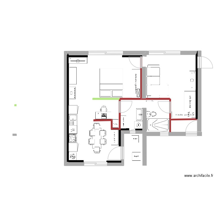 Chambre 7 - Chambre 6 - V11 (plus grande). Plan de 0 pièce et 0 m2