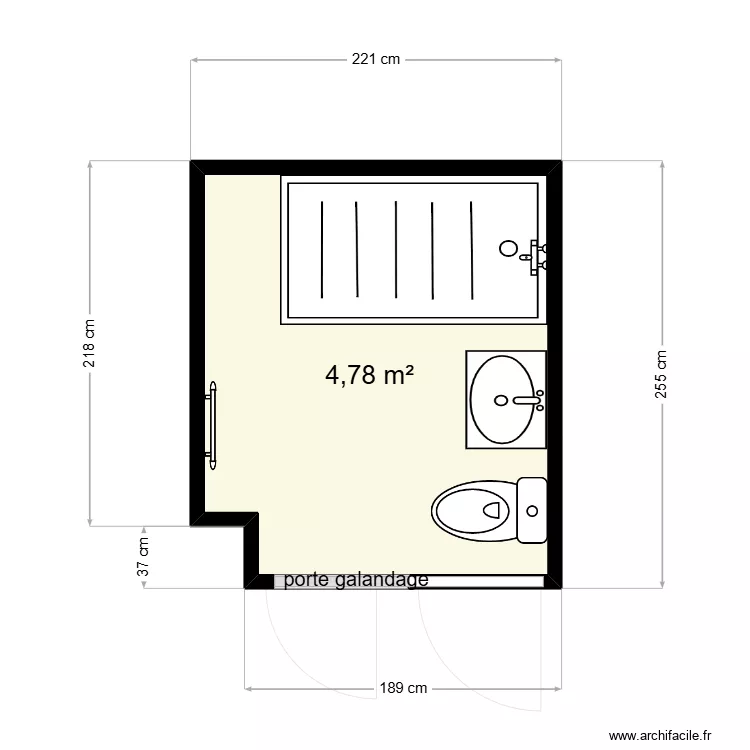 CARTESI DOUCHE VILLEPARISIS. Plan de CARTESI DOUCHE VILLEPARISIS. Plan de