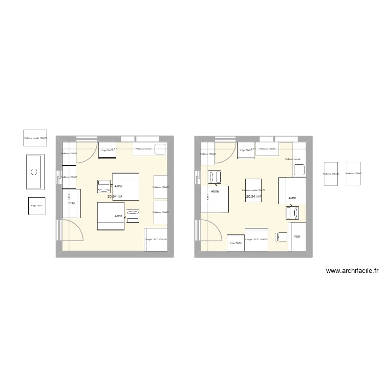 extraction Nantes double. Plan de 0 pièce et 0 m2