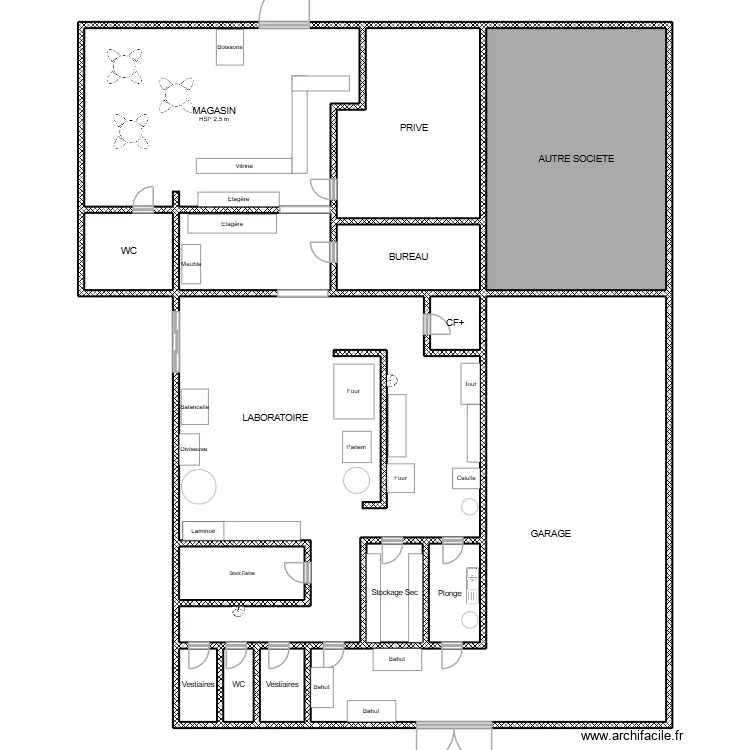 Chez David. Plan de 15 et 548 m² Chez David. Plan de 15 et 548 m²