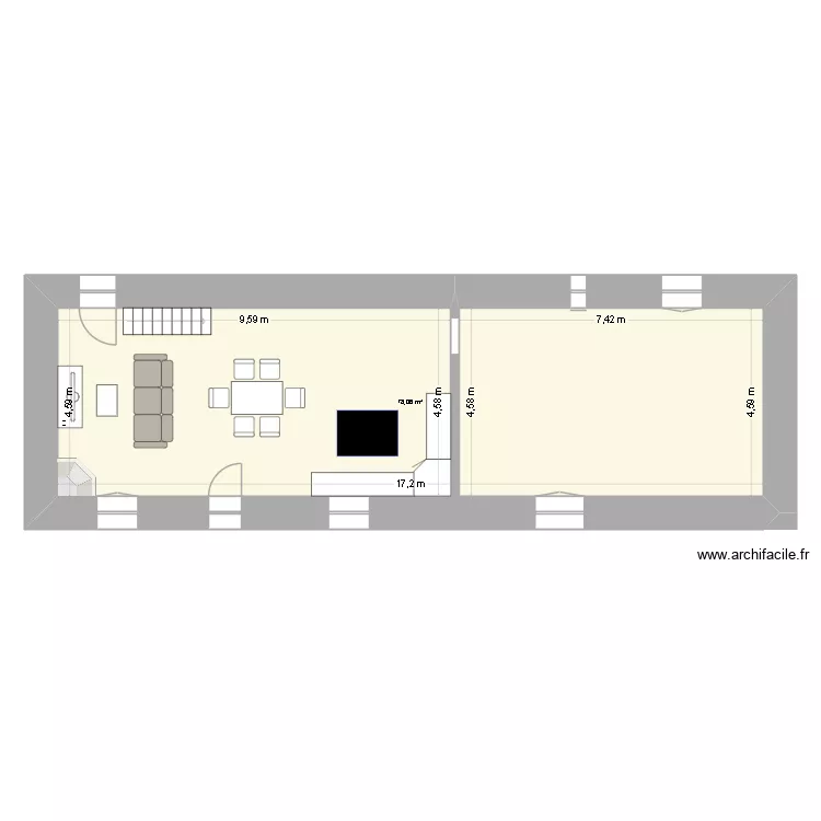 Cudel. Plan de 1 Pièce et 78 m² Cudel. Plan de 1 Pièce et 78 m²