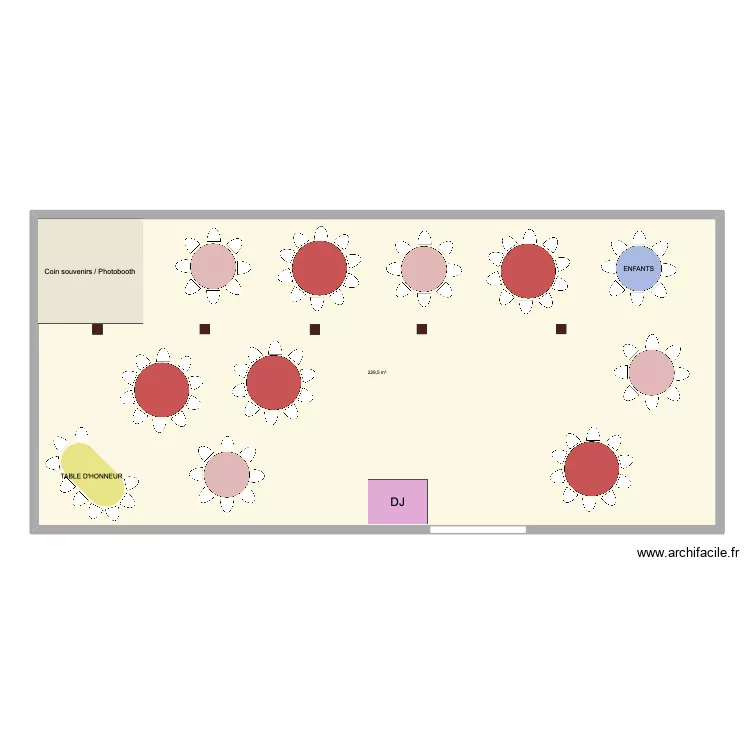 Salle mariage. Plan de Salle mariage. Plan de