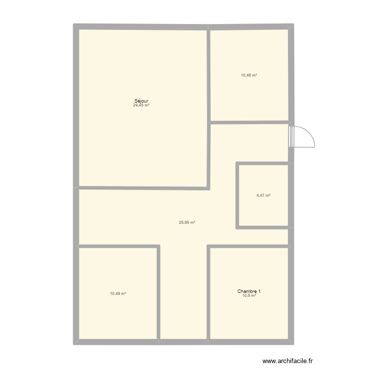 Plan TP Archifacile 2. Plan de 0 pièce et 0 m2