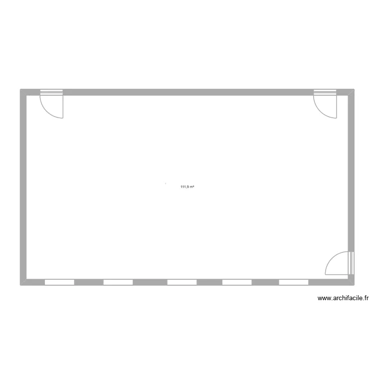 salle de classe. Plan de 1  et 112 m²