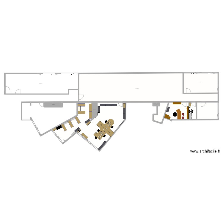 LogInfra. Plan de 9 pièces et 374 m2