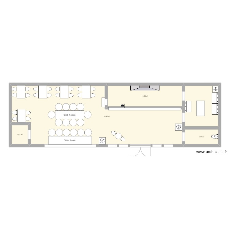 TACOS BETA 1. Plan de 4 pièces et 108 m2