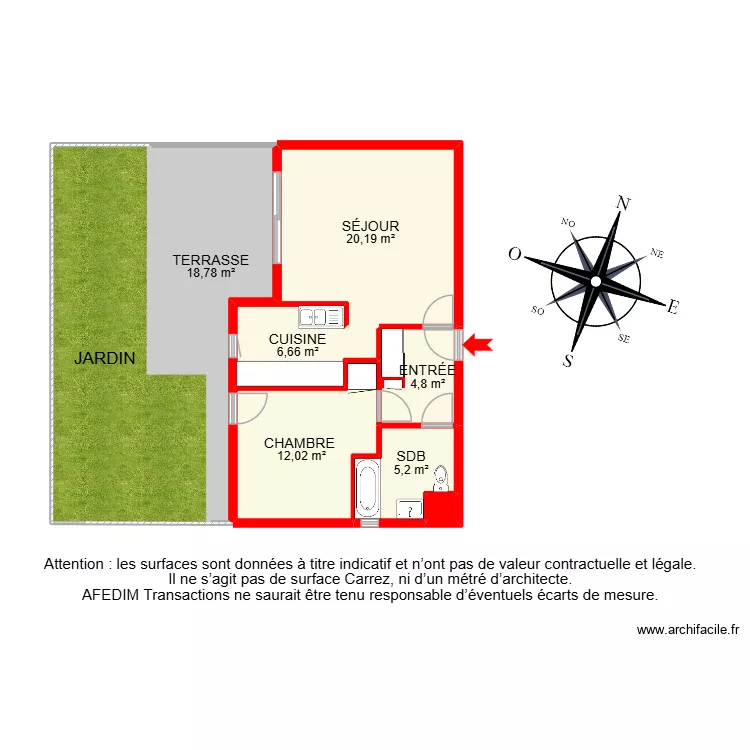 BI33113 appartement. Plan de 9  et 111 m²