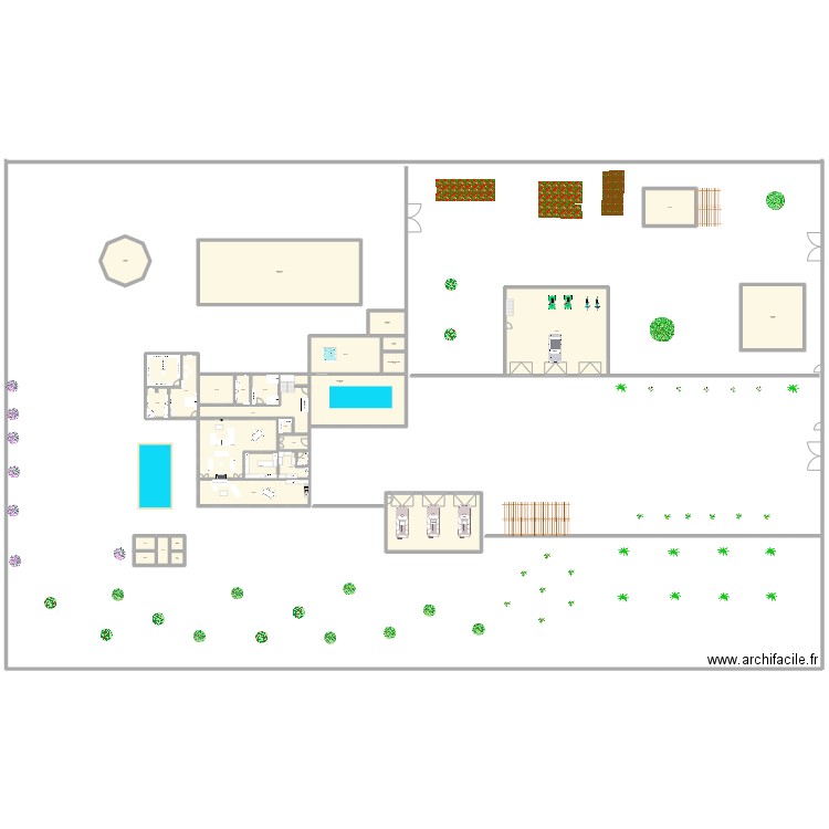 LEZETLI. Plan de 55 pièces et 2124 m2