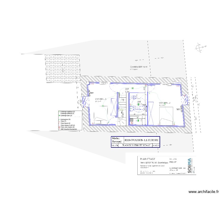 LETERTRE ETAGE. Plan de 0 pièce et 0 m2