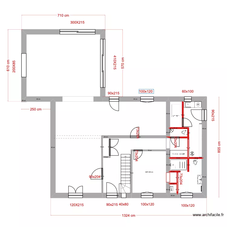 existant LAUTOUT projet 2. Plan de existant LAUTOUT projet 2. Plan de
