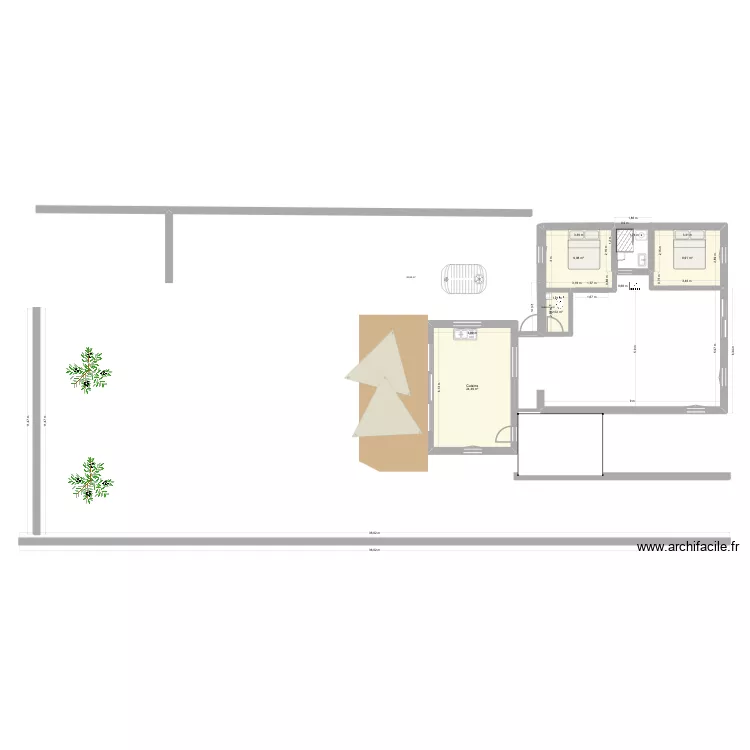 plan lum1 version 1. Plan de 4 Pièces et 47 m²