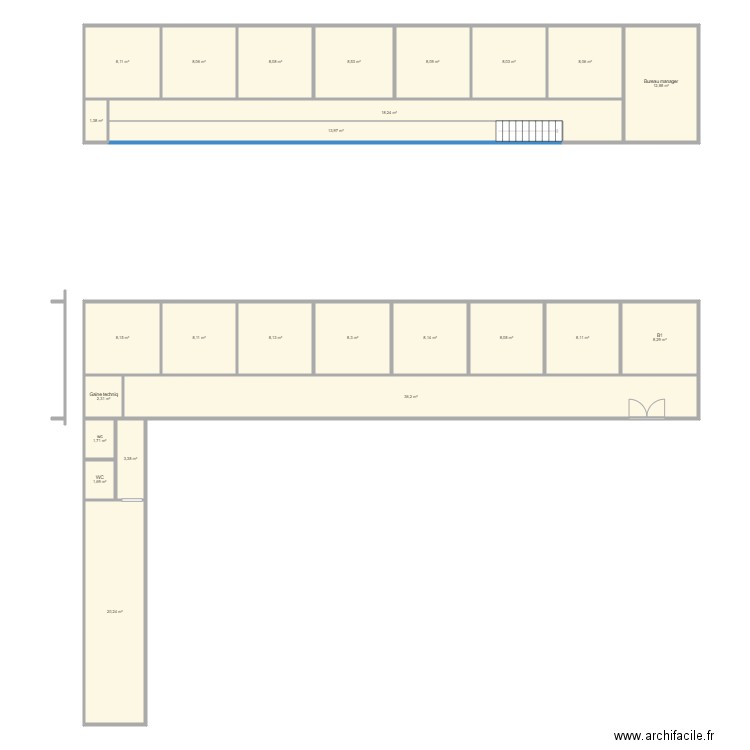 Depot 2025 2. Plan de 25 pièces et 234 m2