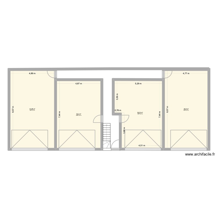 sous sol. Plan de 0 pièce et 0 m2
