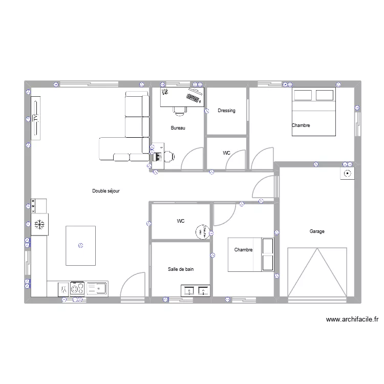 Maison prises. Plan de Maison prises. Plan de