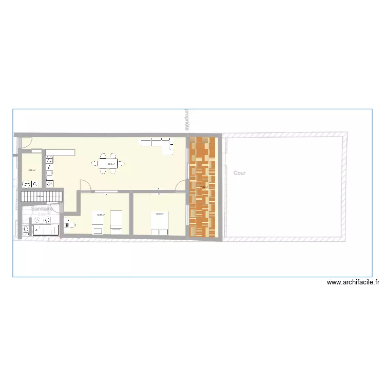 nerviens Appartement last. Plan de 