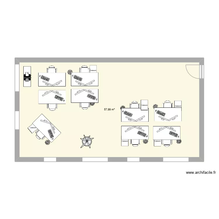 bureau s&eacute;dentaire &agrave; 9. Plan de 