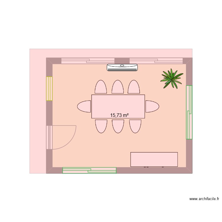agrandissement meilhac. Plan de 1 pièce et 16 m2