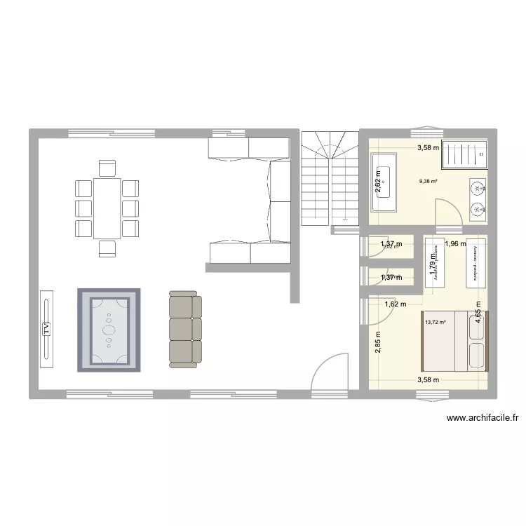 Maison Nicole. Plan de 4 et 25 m² Maison Nicole. Plan de 4 et 25 m²