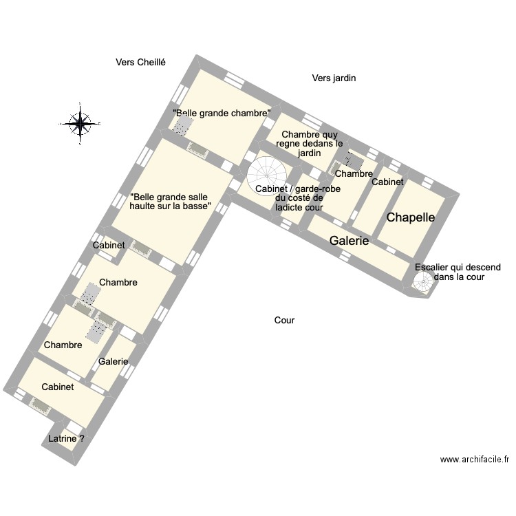 1eretage_1667. Plan de 0 pièce et 0 m2