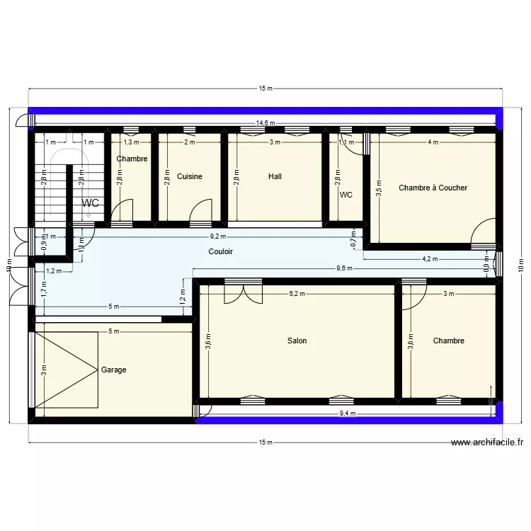 Plan de terrain 10mx15m Client 244 926 751 168 V2. Plan de 