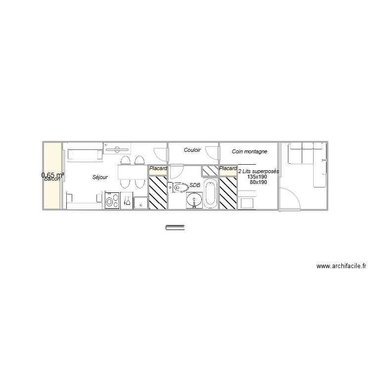 PRA715. Plan de 11 pièces et 10 m2