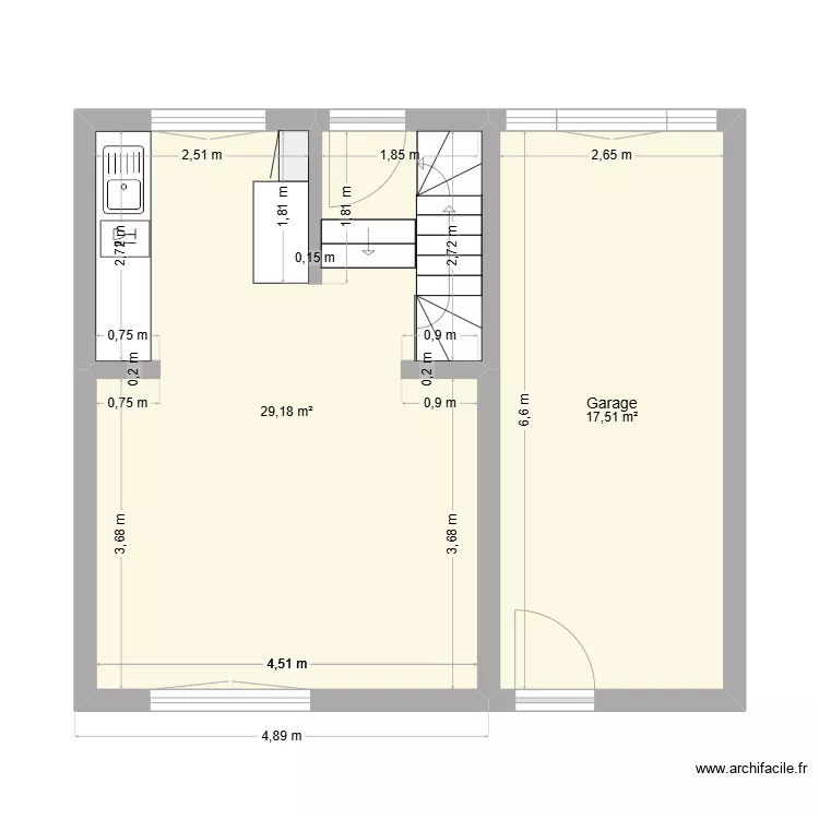 Concarneau RdC Projet. Plan de 