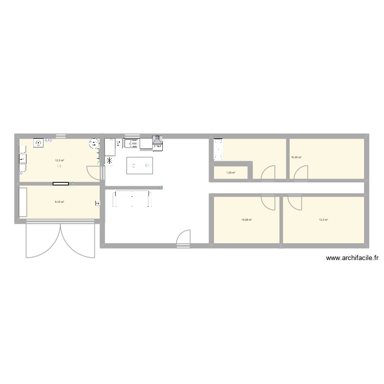 Maison Vindelle. Plan de 0 pièce et 0 m2