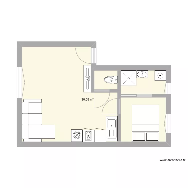 appart3. Plan de 1 et 30 m² appart3. Plan de 1 et 30 m²
