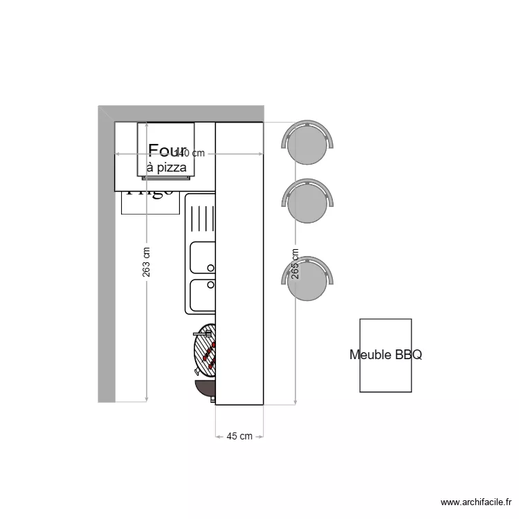 Cuisine d\'&eacute;t&eacute;. Plan de 