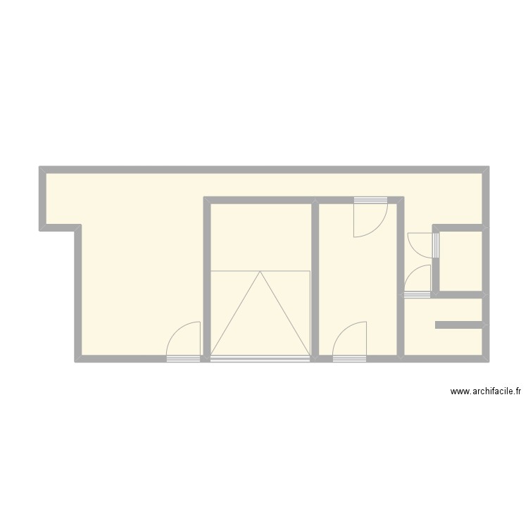 AGENCE PONT D'AIN NIV-1. Plan de 5 pièces et 39 m2