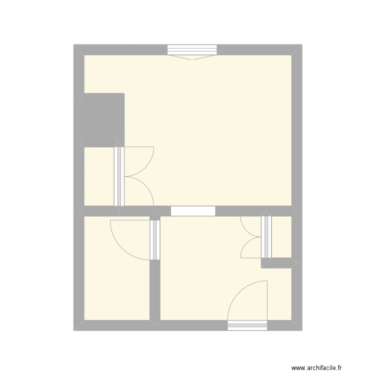 TESSON - ROUEN. Plan de 6 pièces et 20 m2