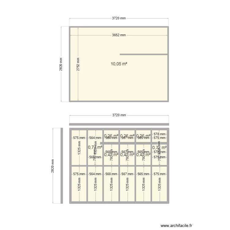 Abri Jardin. Plan de 16 et 19 m² Abri Jardin. Plan de 16 et 19 m²