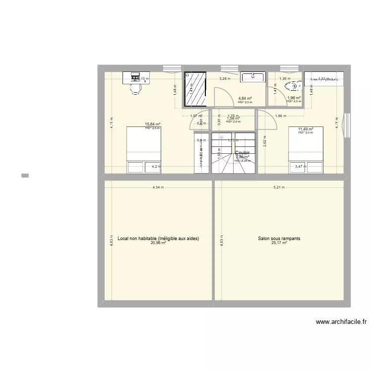 PROJET LACROIX ETA V2. Plan de 8 et 84 m² PROJET LACROIX ETA V2. Plan de 8 et 84 m²