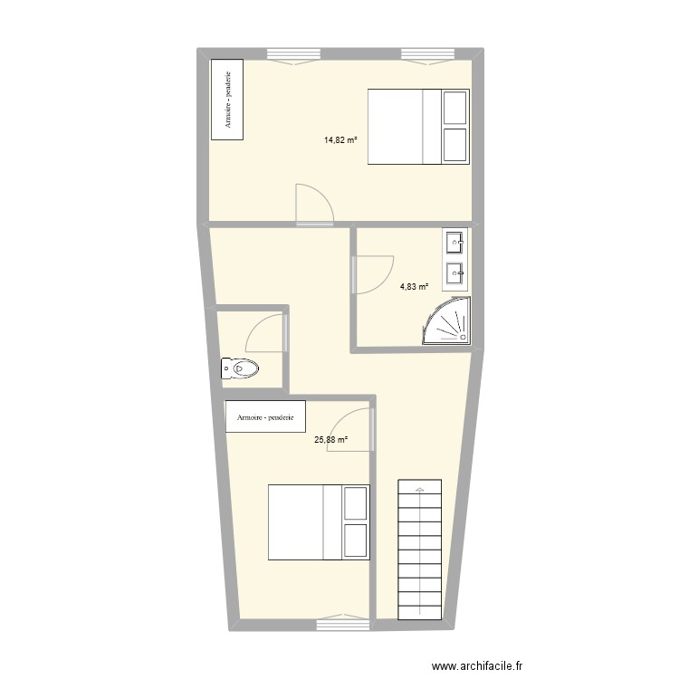 chez Fabienne. Plan de 0 pièce et 0 m2