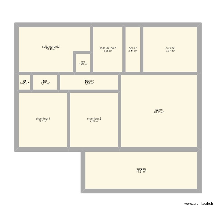 maison. Plan de 0 pièce et 0 m2