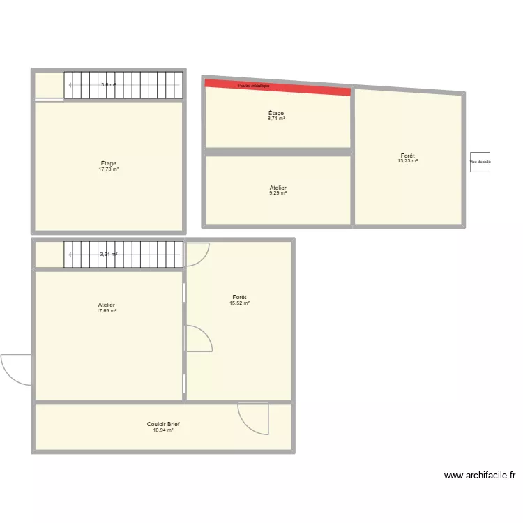 Salle 3 Test. Plan de 