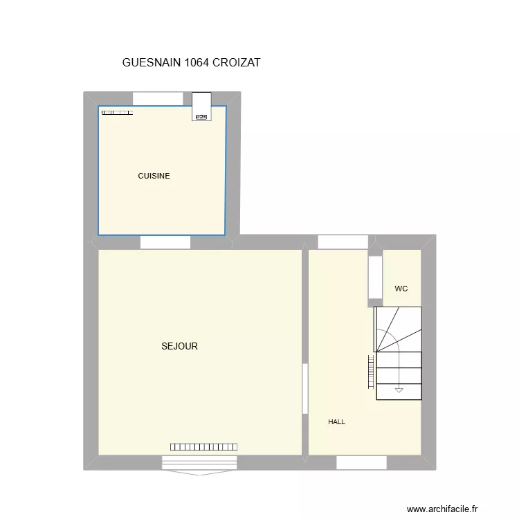 1063 CROIZAT GUESNAIN. Plan de 