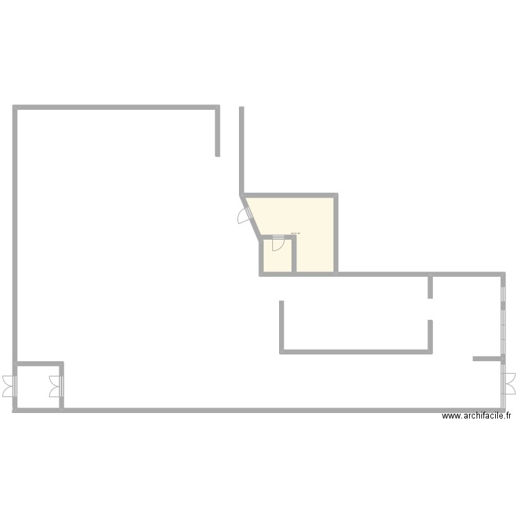 BP cuisine ARTHUR. Plan de 1 pièce et 26 m2