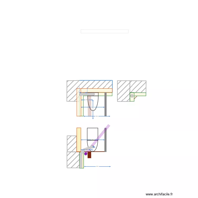 angle WC 1er. Plan de 