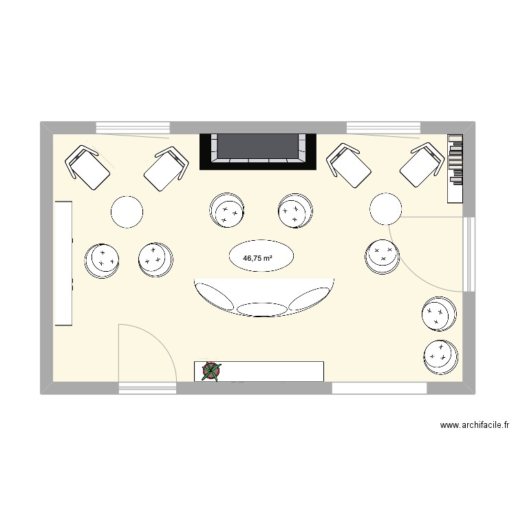 Alhoa salon Julia. Plan de 0 pièce et 0 m2