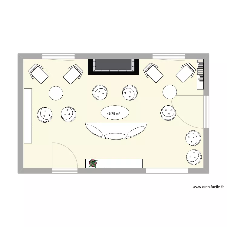 Alhoa salon Julia. Plan de Alhoa salon Julia. Plan de