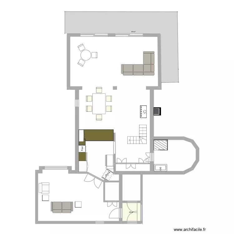 Chalet Projet. Plan de 1 Pièce et 3 m² Chalet Projet. Plan de 1 Pièce et 3 m²