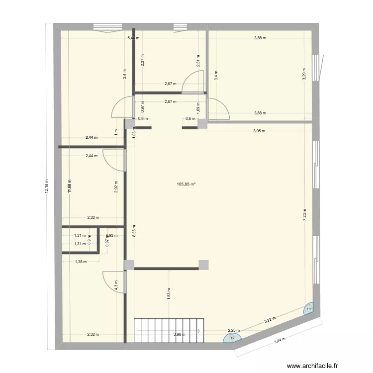 yanssss 333. Plan de 1 et 106 m² yanssss 333. Plan de 1 et 106 m²