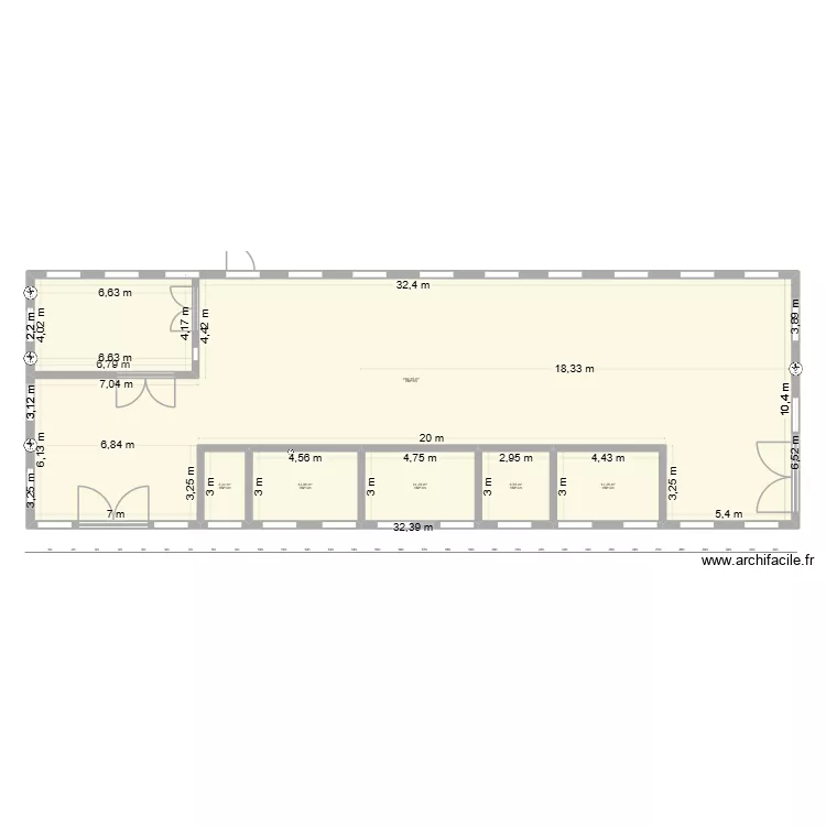 SAVONNERIE. Plan de 6  et 325 m²