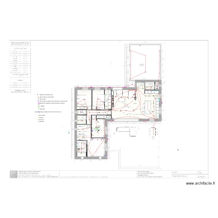 Eguilles2. Plan de 11 pièces et 143 m2