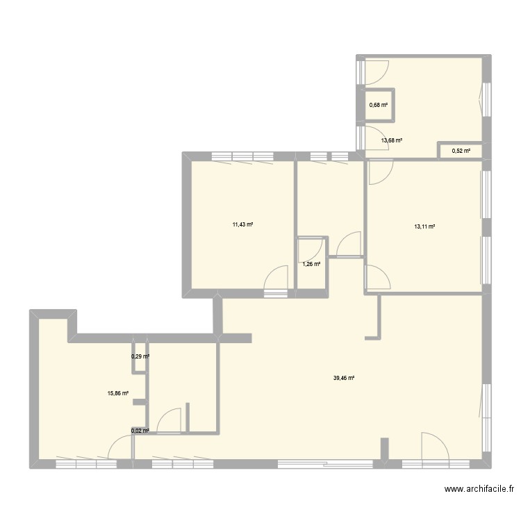 miron tyrosse. Plan de 10 pièces et 96 m2